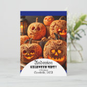 Invitation Halloween personnalisé (Debout devant)
