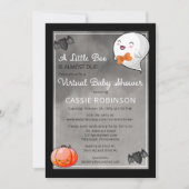 Invitation Halloween Petit Boo Ghost Boy Baby shower virtuel (Devant)