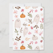 Invitation Halloween petit livre Ghosts mignons enfants 1er a (Dos)