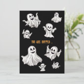 Invitation Halloween : petits fantômes (Debout devant)