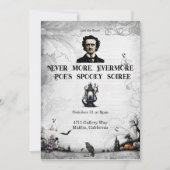 Invitation Halloween Poe (Devant)
