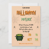 Invitation Halloween Potluck (Devant)