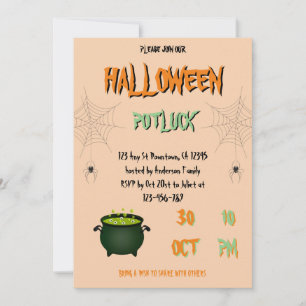 Invitation Halloween Potluck