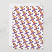 Invitation Halloween pour fille au citrouille (Dos)