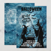 Invitation Halloween pour se faire peur ensemble (Devant / Derrière)