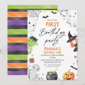 Invitation Halloween Premier anniversaire fête 1er anniversai (Devant / Derrière)