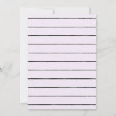 Invitation Halloween Purple Green Petite Sorcière Anniversair (Dos)