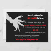Invitation Halloween Rassembler la peur (Dos)
