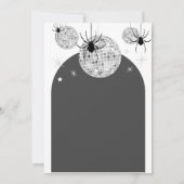 Invitation Halloween Retro Disco Spider Wedding enregistrer l (Dos)