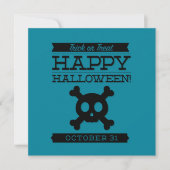Invitation Halloween rétro typographique (Devant)