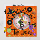Invitation Halloween Rockin' Around the Clock Party - SRF (Devant / Derrière)