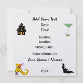 Invitation Halloween Rockin' Around the Clock Party - SRF (Dos)