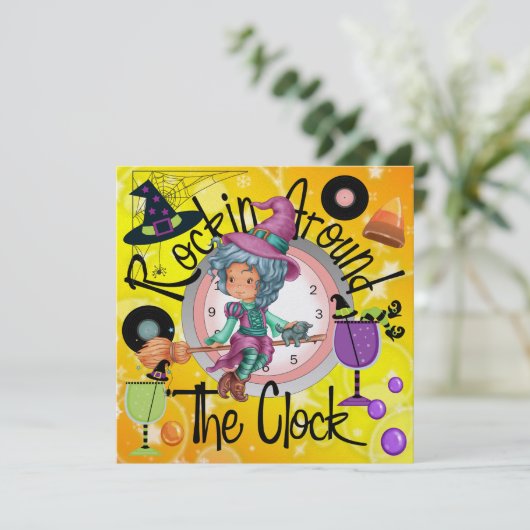 Invitation Halloween Rockin' Around the Clock Party - SRF (Debout devant)