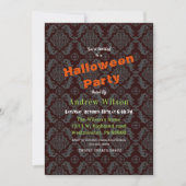 Invitation Halloween romantique gothique (Devant)