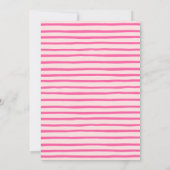 Invitation Halloween rose éffrayant 1er anniversaire (Dos)