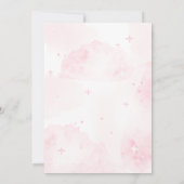 Invitation Halloween rose Un bébé brasse du Baby shower (Dos)