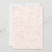 Invitation Halloween rose Un Petit Baby shower Fantôme De Boo (Dos)