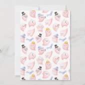 Invitation Halloween rose Un Petit Boite Presque Baby shower (Dos)