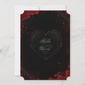 Invitation Halloween sanglant (Dos)