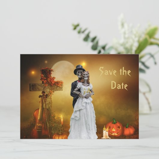 Invitation Halloween Save the Date (Debout devant)