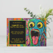 Invitation Halloween Scream-O-Rama Party (Debout devant)