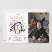 Invitation Halloween Silly Goose 1er Anniversaire Photo (Devant)