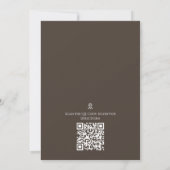 Invitation Halloween Simple Citrouille Mignonne QR Code Map I (Dos)