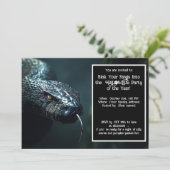 Invitation Halloween Sinister Serpent Halloween Bash (Debout devant)