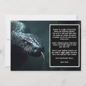 Invitation Halloween Sinister Serpent Halloween Bash (Dos)