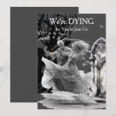 Invitation Halloween Skeletal Couple Costume Party (Devant / Derrière)