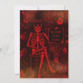 Invitation Halloween Skeleton Costume Party (Dos)