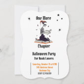 Invitation Halloween Skeleton Lecture Livre Love Party (Devant)