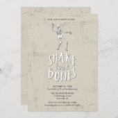 Invitation Halloween Skeleton Party (Devant / Derrière)