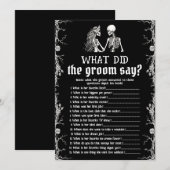 Invitation Halloween Skeleton Qu'Est-Ce Que La Salle A Dit Je (Devant / Derrière)