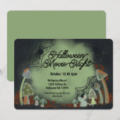 Invitation Halloween Soirée Film Woodland Glow (Devant / Derrière)