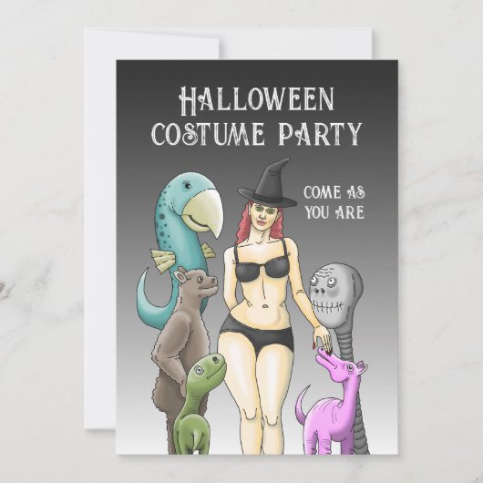 Invitation Halloween Sois Qui Tu Es (Devant)