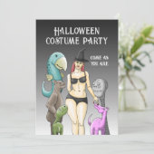 Invitation Halloween Sois Qui Tu Es (Debout devant)