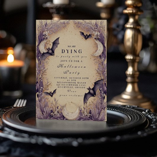Invitation Halloween sous la Lune de la Sorcière
