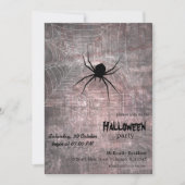 Invitation Halloween Spider Party (Devant)