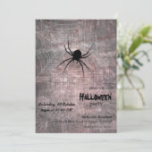 Invitation Halloween Spider Party (Debout devant)