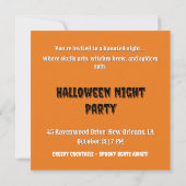 Invitation halloween spooktaculaire (Dos)