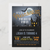 Invitation Halloween Spooktacular Anniversaire Fête Invitatio (Devant)
