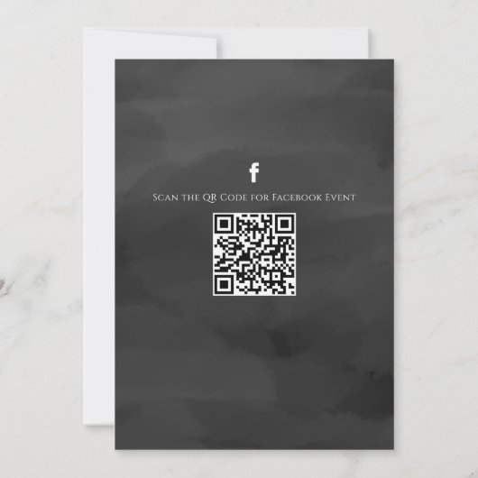 Invitation Halloween Spooktacular Ghost QR Code médias sociau (Dos)