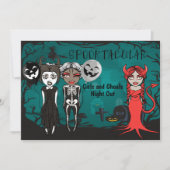 Invitation Halloween Spooktacular Girls And Ghouls Night Out (Devant)