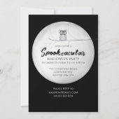 Invitation Halloween Spooktacular Owl QR Code Social Media (Devant)