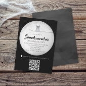 Invitation Halloween Spooktacular Owl QR Code Social Media
