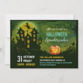 Invitation Halloween Spooktacular Party Déplaisant Maison han (Devant)