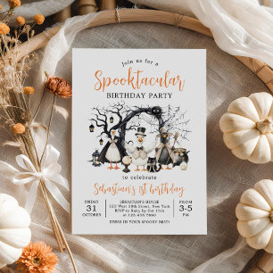 Invitation Halloween Spooktacular Silly Goose 1er Anniversair