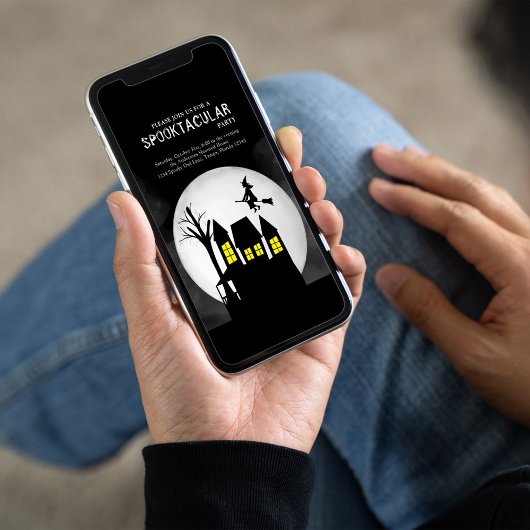 Invitation Halloween Spooktacular sorch Maison hantée