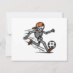 Invitation Halloween Squelette Football Costume de football H